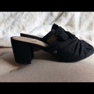 Black, Sahara Block Slide Shoes